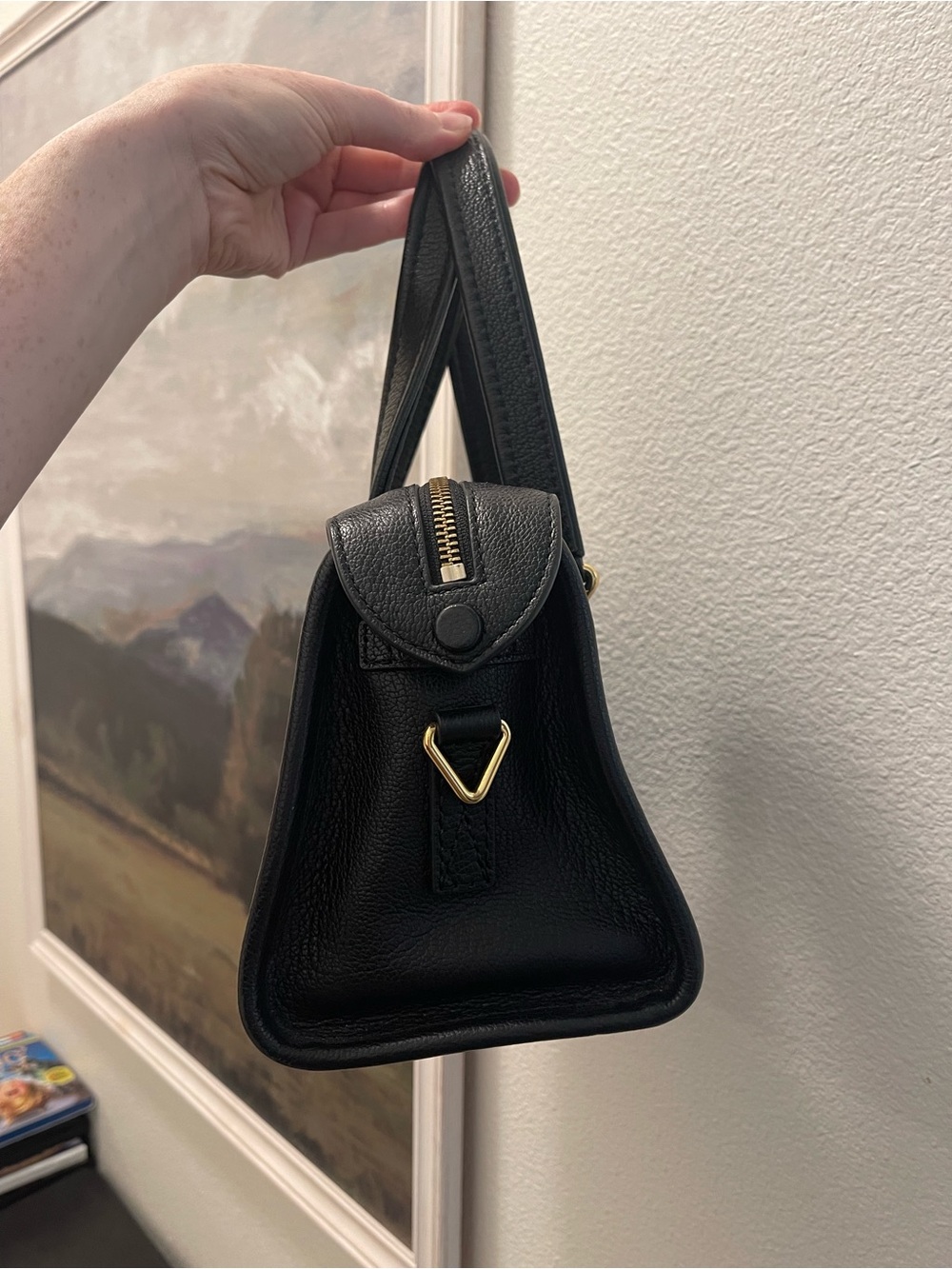 Marc Jacobs black pebbled Wellington satchel - Picture 3 of 7
